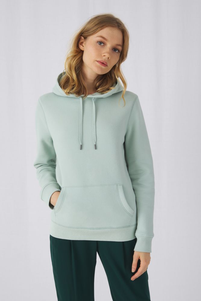 Толстовка с капюшоном женская Queen, черная — изображение 5