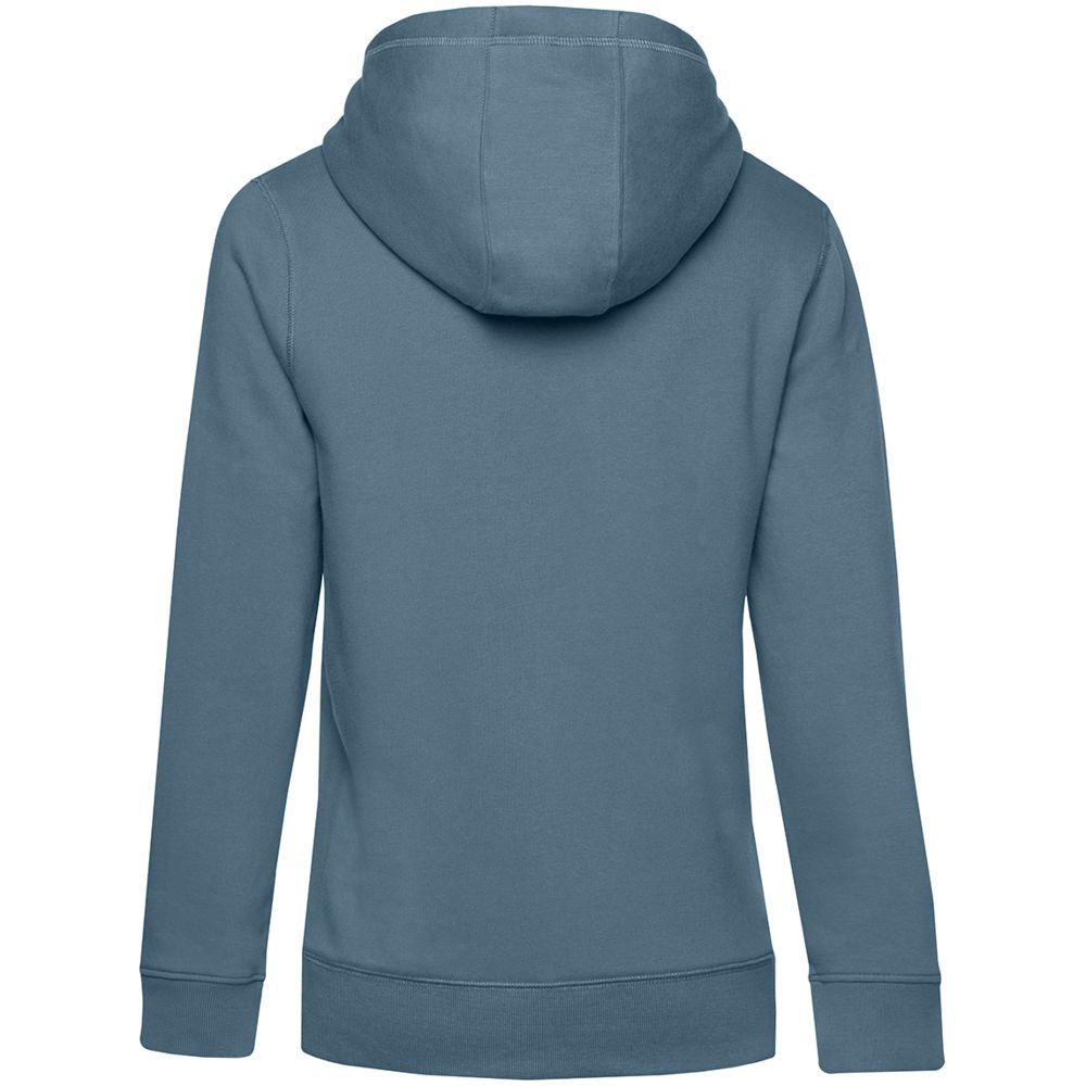 Толстовка с капюшоном женская Queen, серо-синяя — изображение 3