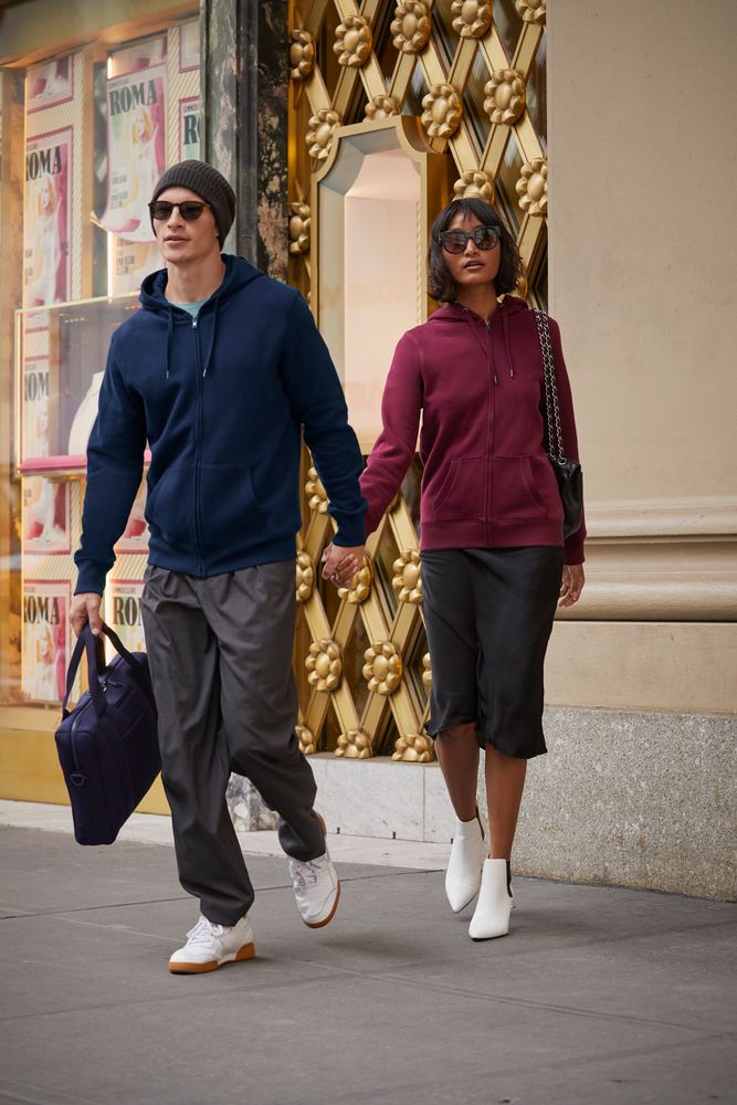 Толстовка на молнии с капюшоном женская Queen, белая — изображение 7