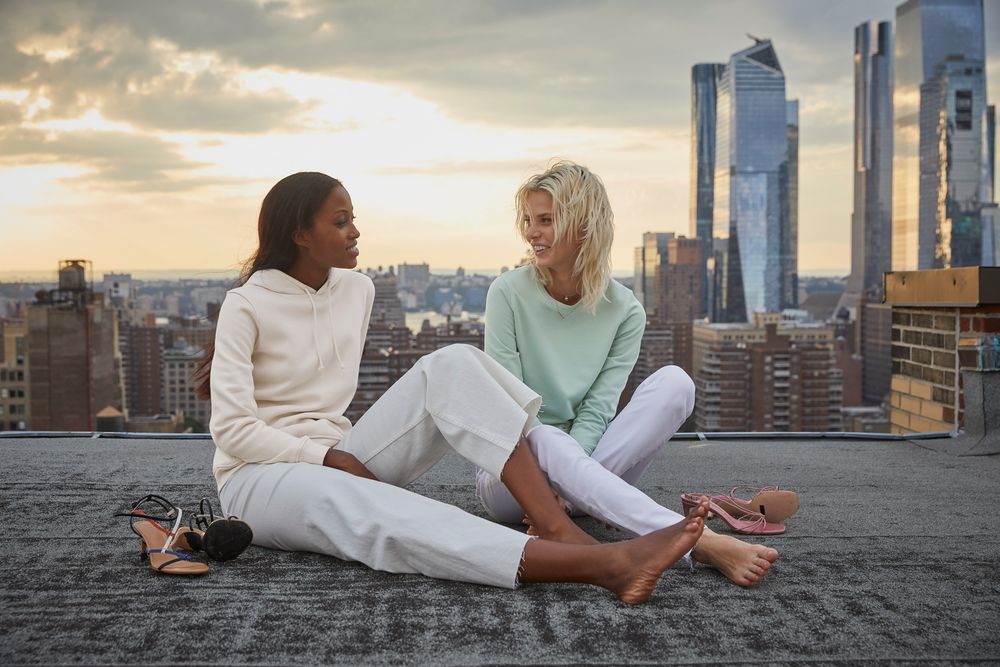 Свитшот женский BNC Inspire (Organic), серо-зеленый — изображение 7