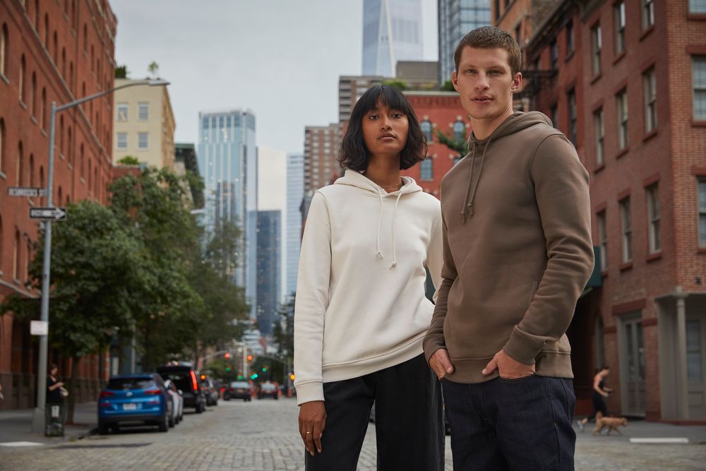 Толстовка с капюшоном женская BNC Inspire (Organic), фиолетовая — изображение 7