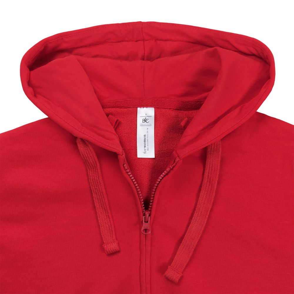 Толстовка женская Hooded Full Zip красная — изображение 5