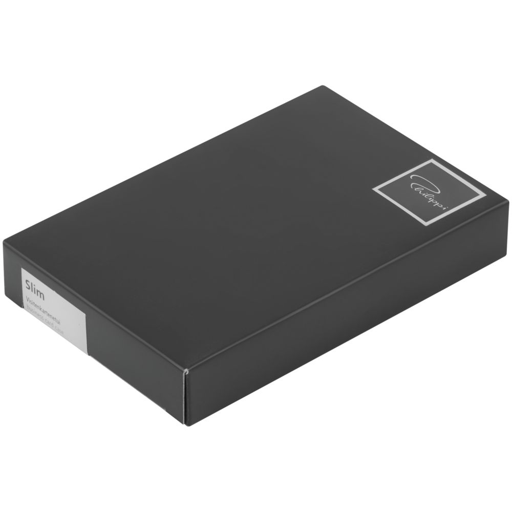 Футляр для визитных карт Slim, черный — изображение 3