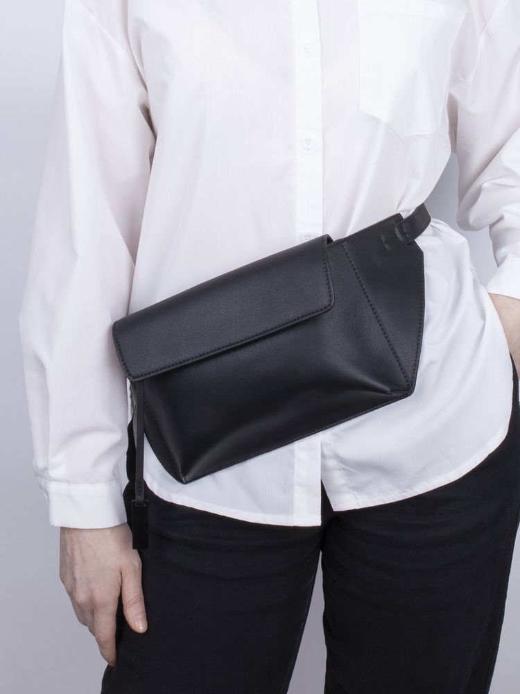 Поясная сумка Romance, черная — изображение 14