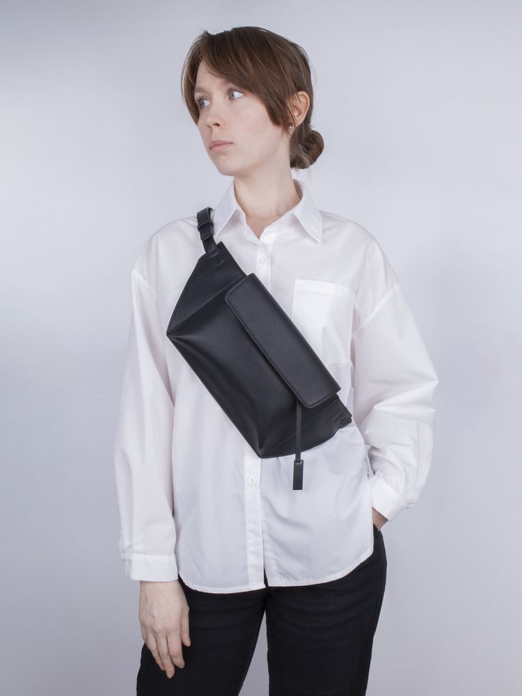 Поясная сумка Romance, черная — изображение 12