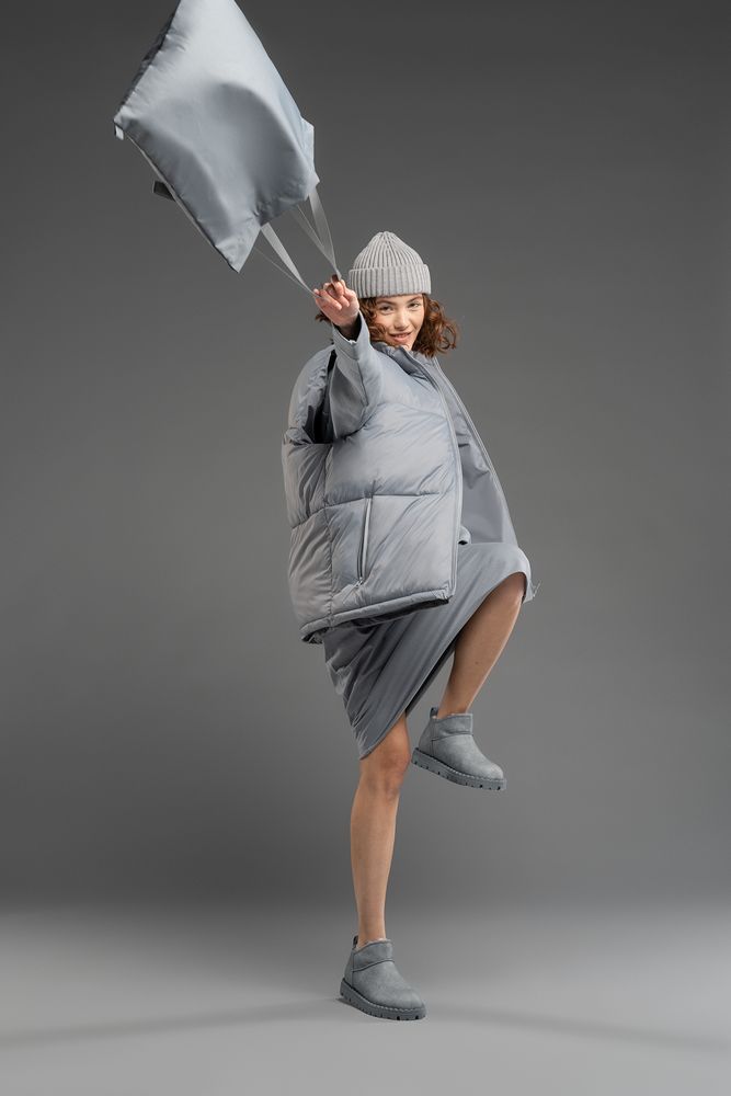 Шопер B3, серый с серыми ручками — изображение 7