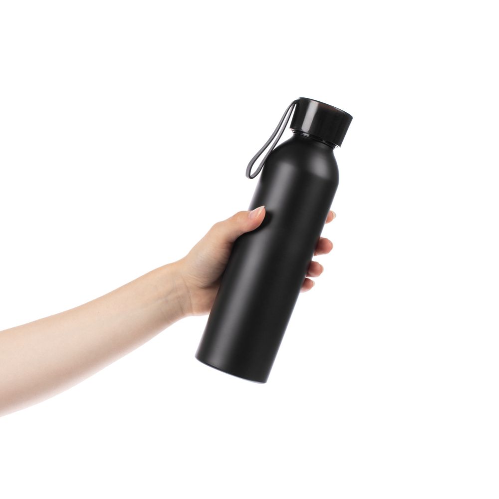 Бутылка для воды Brooke, матовая черная — изображение 5