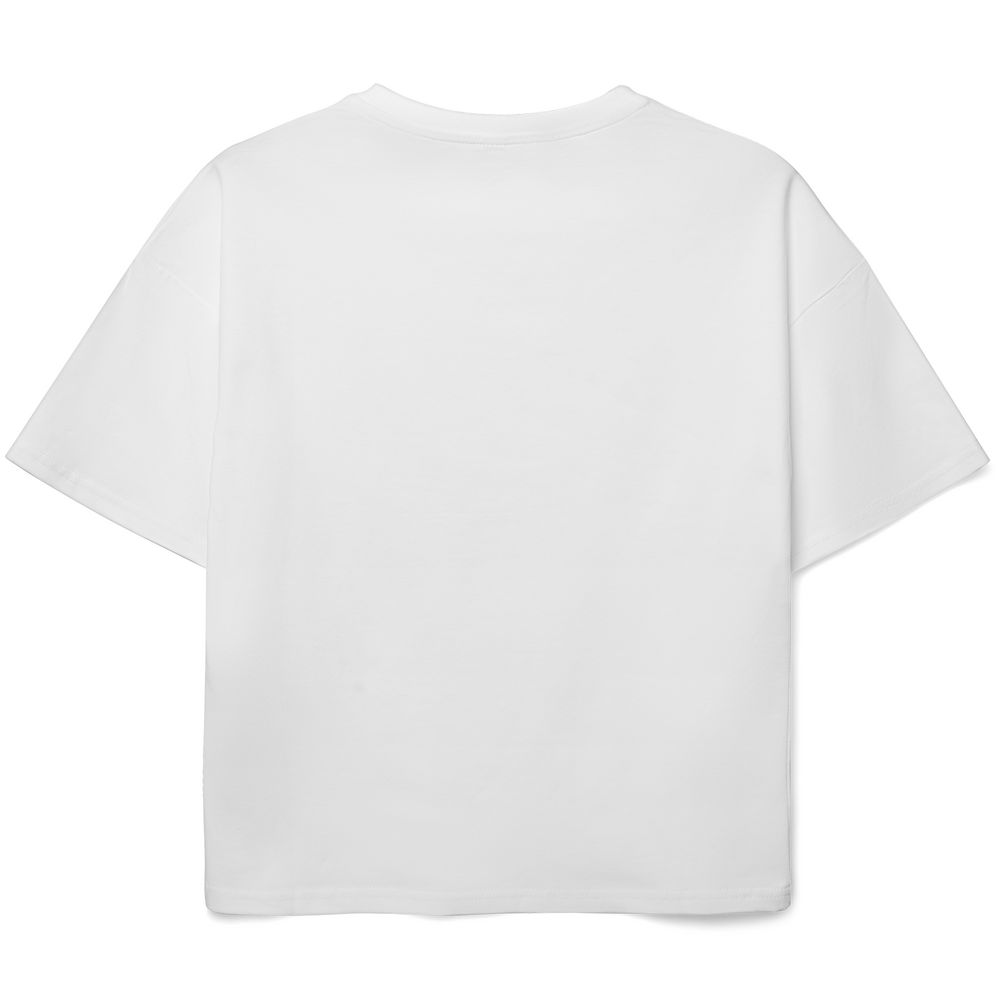 Футболка детская оверсайз Teezer, белая — изображение 3