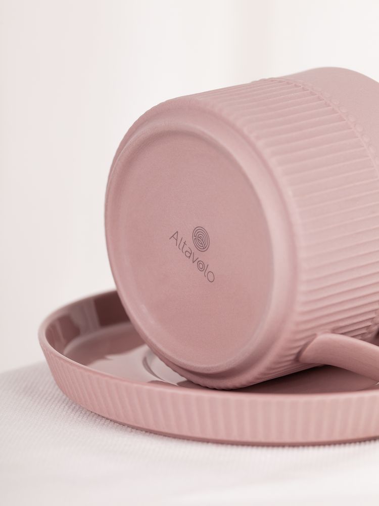 Чайная пара Pastello Moderno, розовая — изображение 10