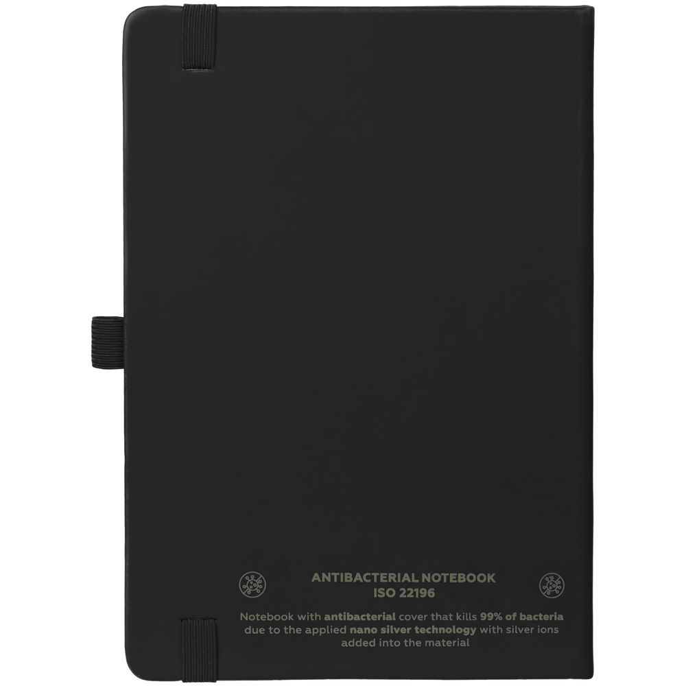Блокнот Buffer с антибактериальным покрытием, черный — изображение 3