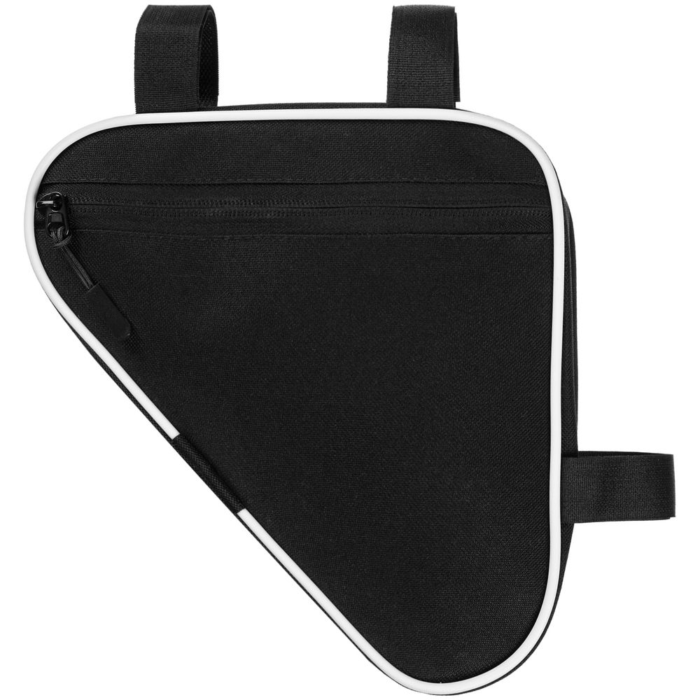 Велосумка на раму BikeLine Mini, черная с белым — изображение 3