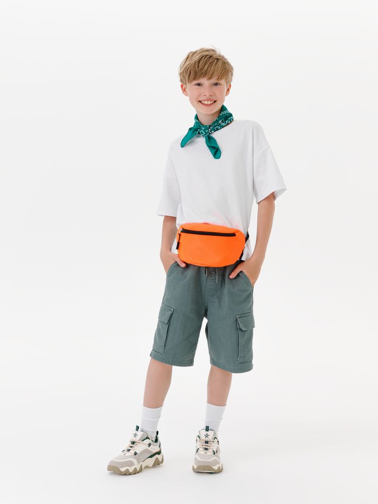 Детская поясная сумка Sonrisa, оранжевая — изображение 7