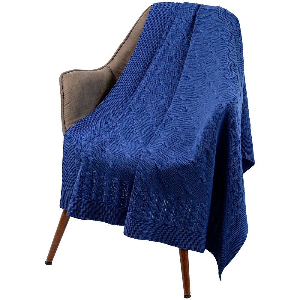 Плед Reframe, ярко-синий (василек) — изображение 6