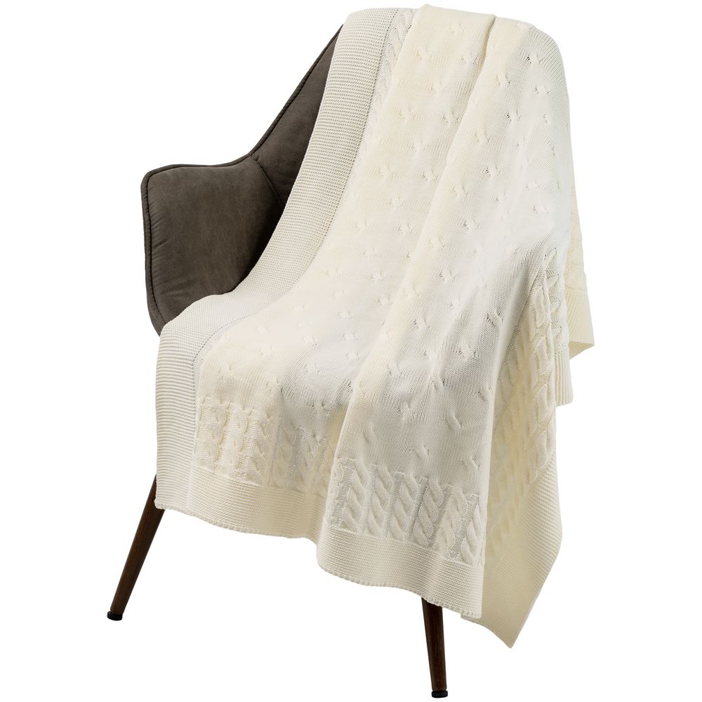 Плед Reframe, молочно-белый — изображение 6