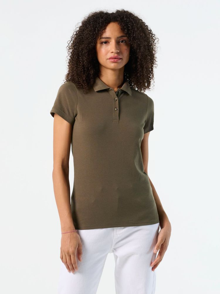 Рубашка поло женская Prime Women 200 ярко-зеленая — изображение 4