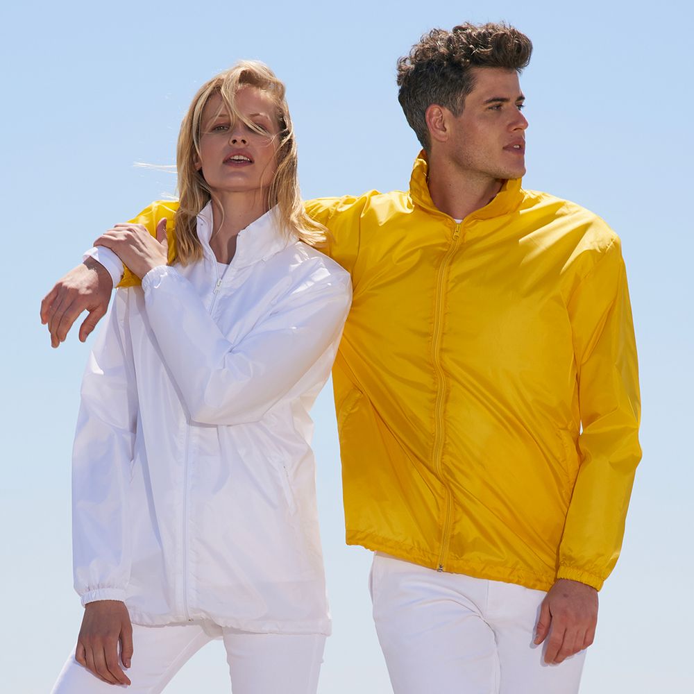 Ветровка унисекс Shift, желтая — изображение 9