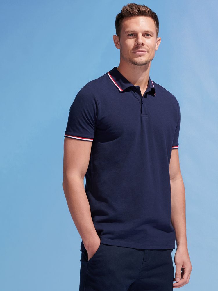 Рубашка поло мужская Prestige Men, темно-синяя — изображение 5