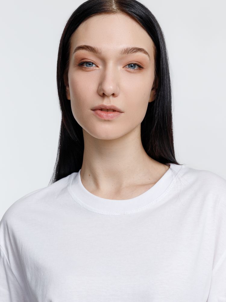 Футболка унисекс с длинным рукавом Pioneer LSL, белая — изображение 8