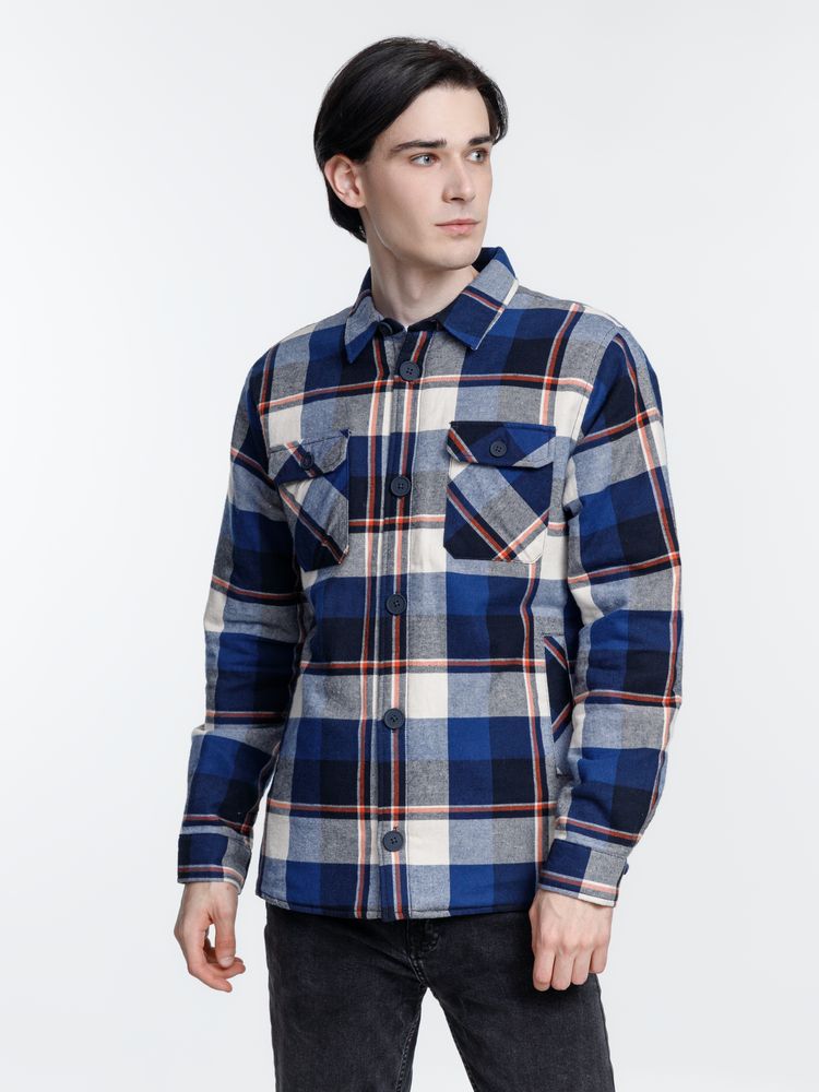 Куртка-рубашка оверсайз унисекс Noah, синяя — изображение 6