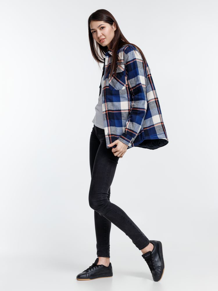 Куртка-рубашка оверсайз унисекс Noah, синяя — изображение 14