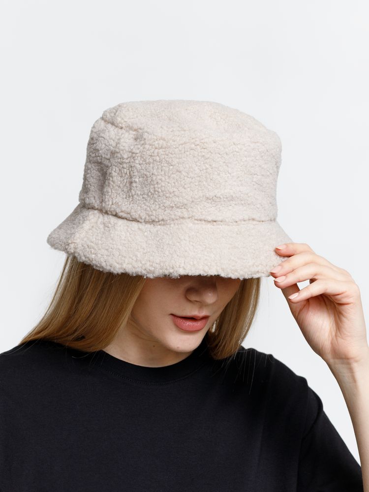 Панама Bucket двусторонняя утепленная, хаки с бежевым — изображение 5