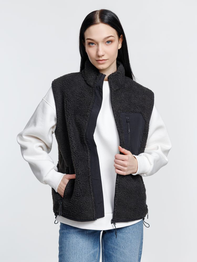 Жилет унисекс Fury BW, темно-серый (графит) — изображение 11