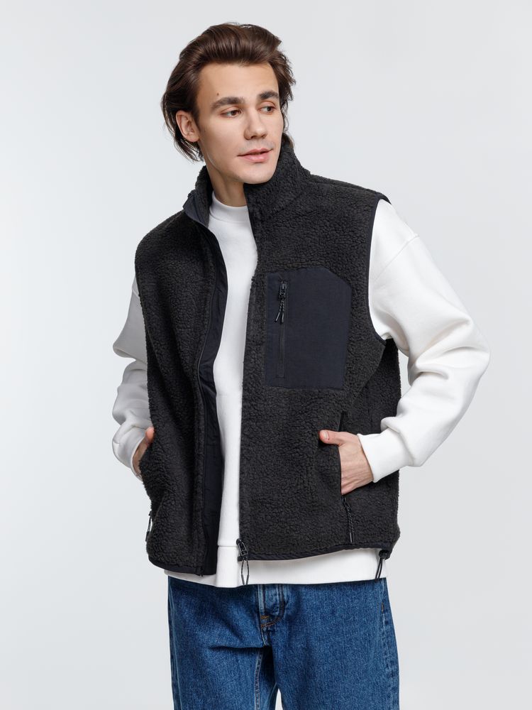 Жилет унисекс Fury BW, темно-серый (графит) — изображение 7