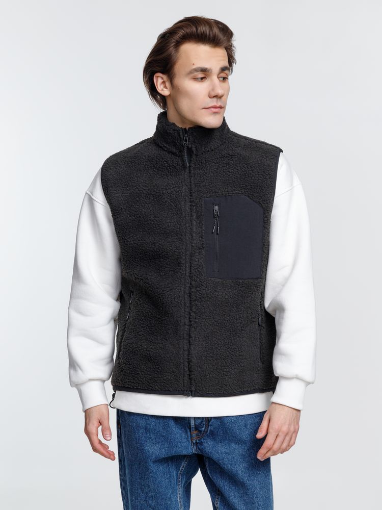 Жилет унисекс Fury BW, темно-серый (графит) — изображение 6