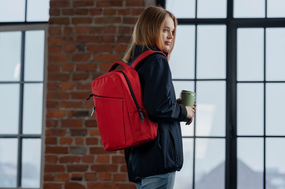Рюкзак для ноутбука Onefold, красный — изображение 14