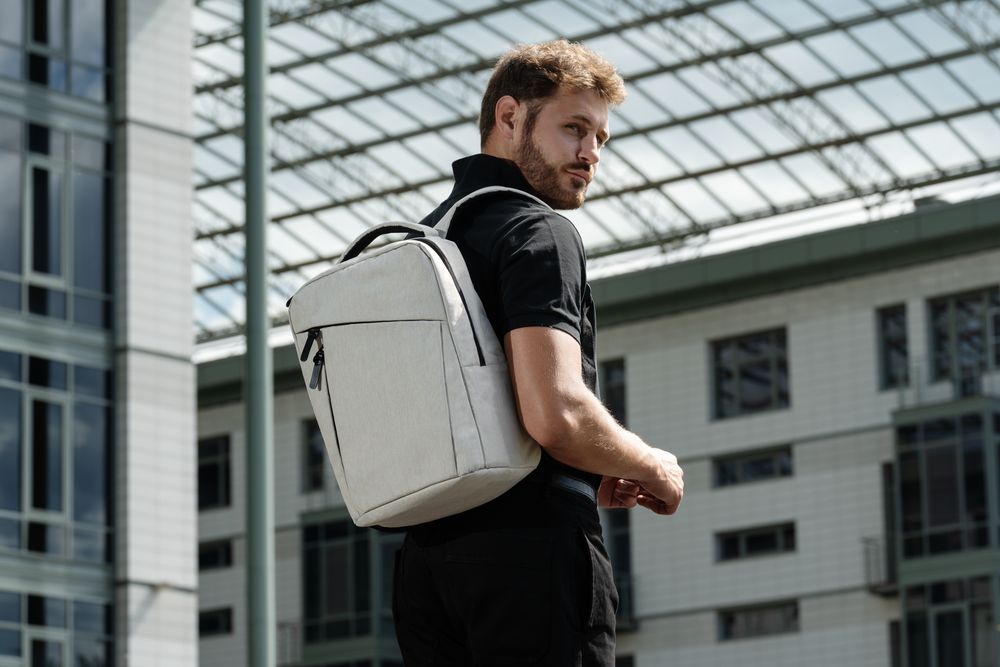 Рюкзак для ноутбука Onefold, светло-серый — изображение 14