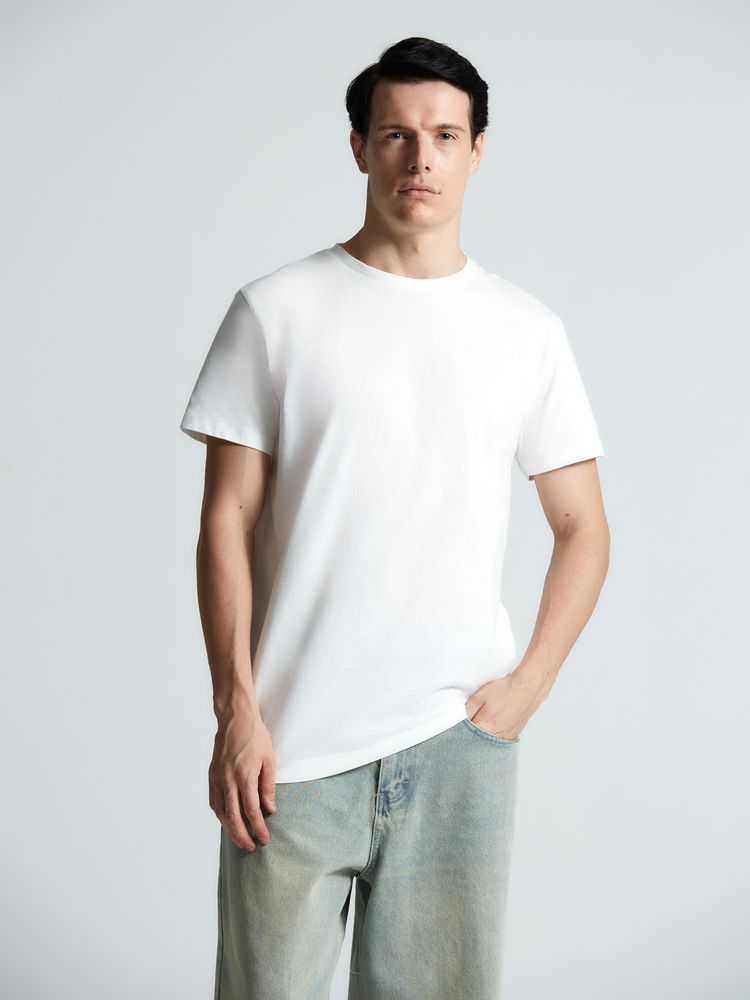 Футболка T-bolka 160 Original, белая (теплый оттенок) — изображение 13