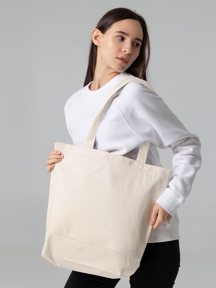 Холщовая сумка Shopaholic, неокрашенная — изображение 6