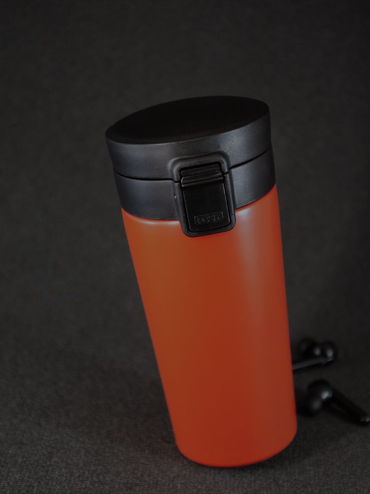 Термостакан с ситечком No Leak Infuser, оранжевый — изображение 9