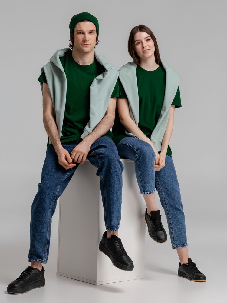 Футболка Imperial 190, темно-зеленая — изображение 13