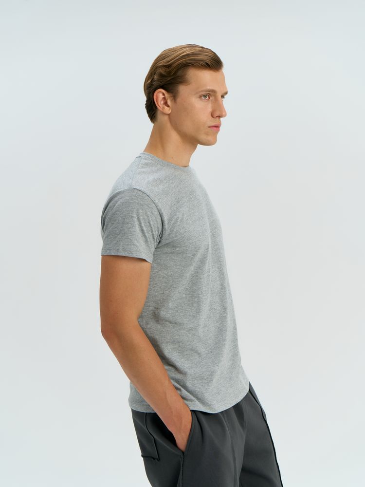 Футболка унисекс Regent 150, серый меланж — изображение 7