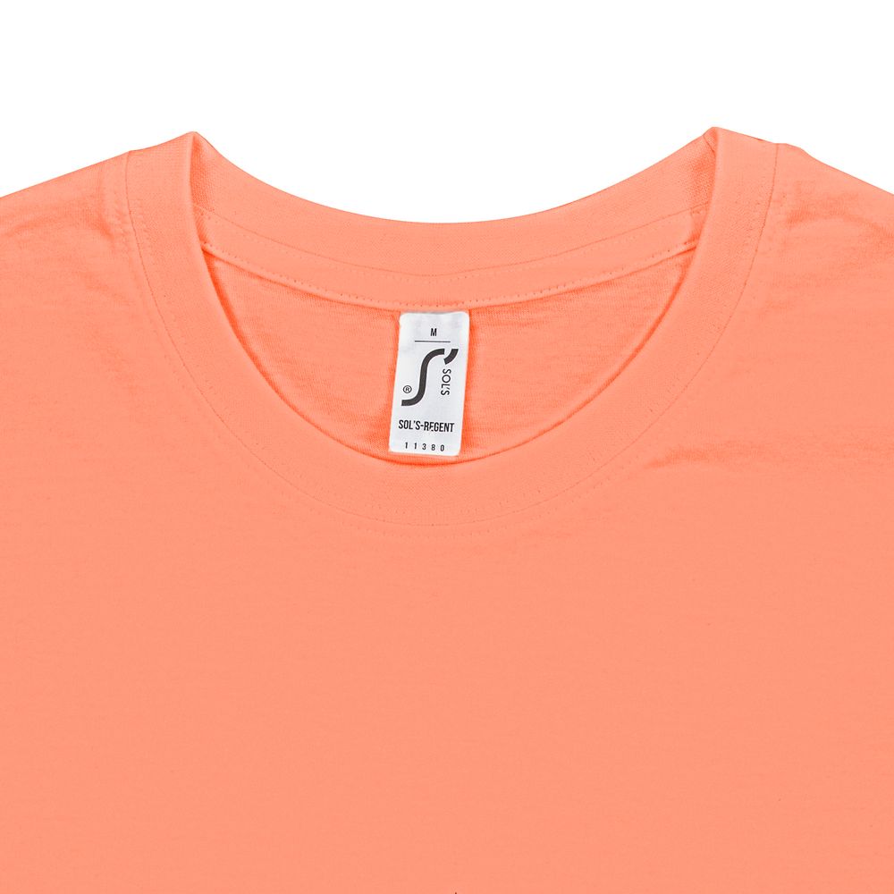 Футболка унисекс Regent 150, оранжевая (абрикосовая) — изображение 4