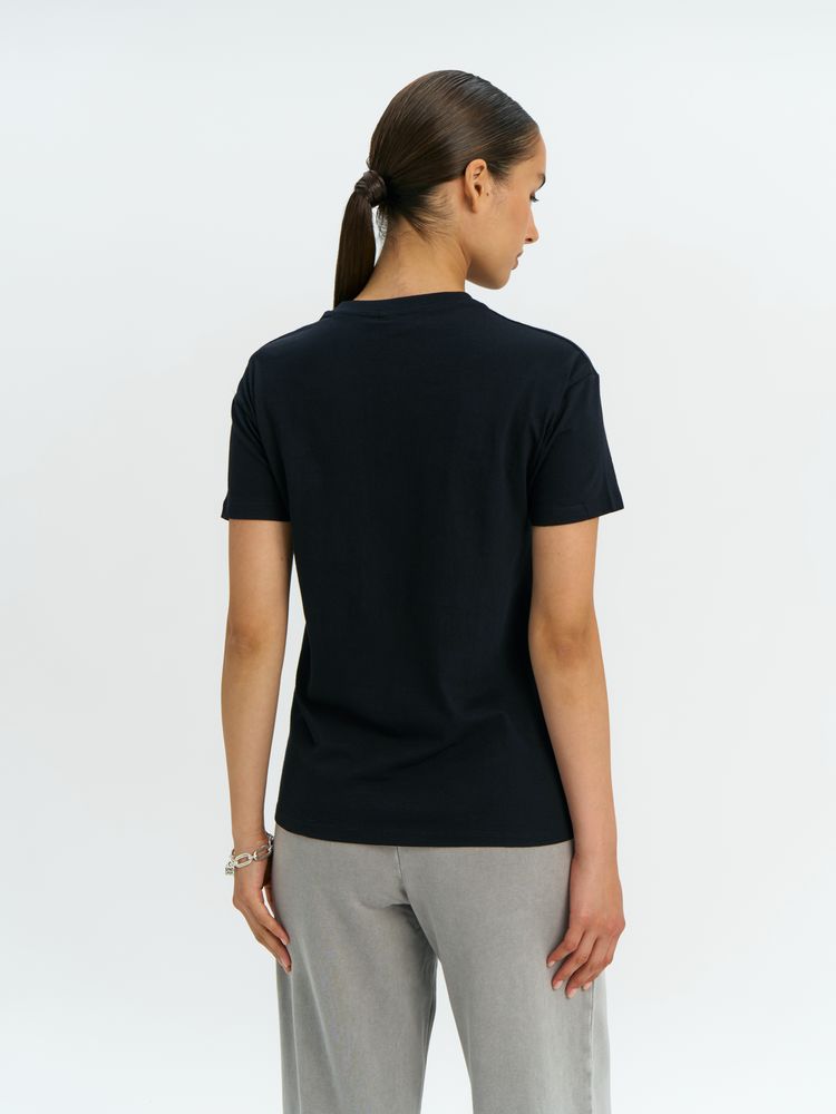 Футболка унисекс Regent 150, черная — изображение 11