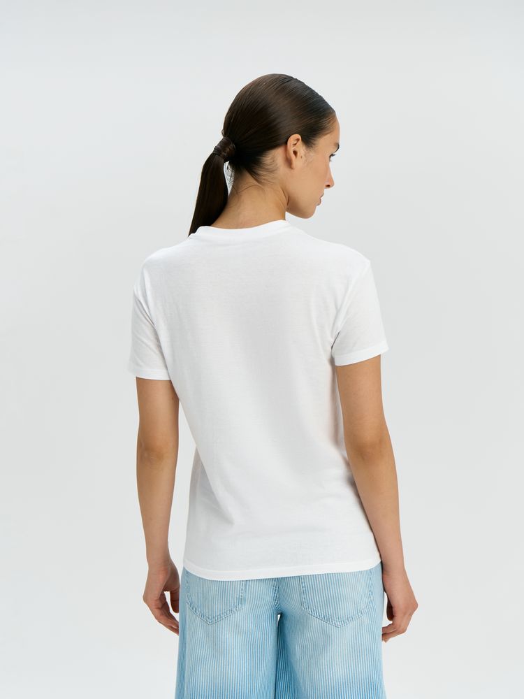 Футболка унисекс Regent 150, синяя (джинс) — изображение 11