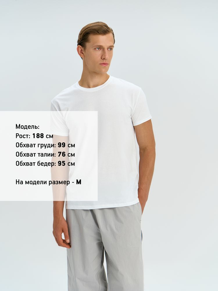 Футболка унисекс Regent 150, синяя (джинс) — изображение 5