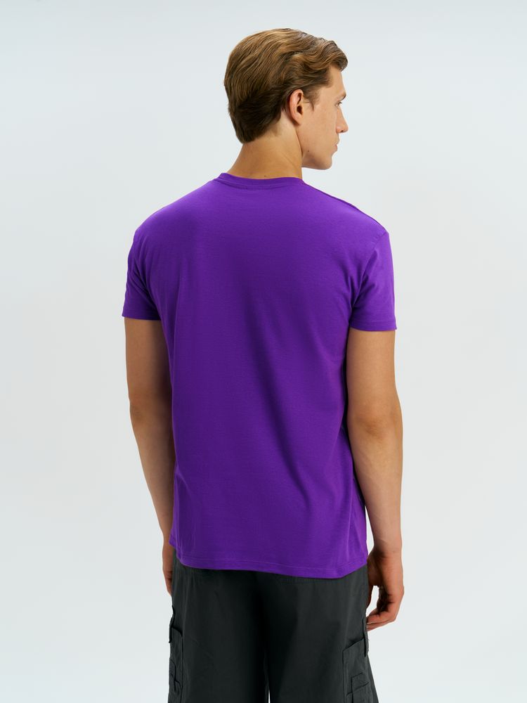 Футболка унисекс Regent 150, темно-фиолетовая — изображение 7