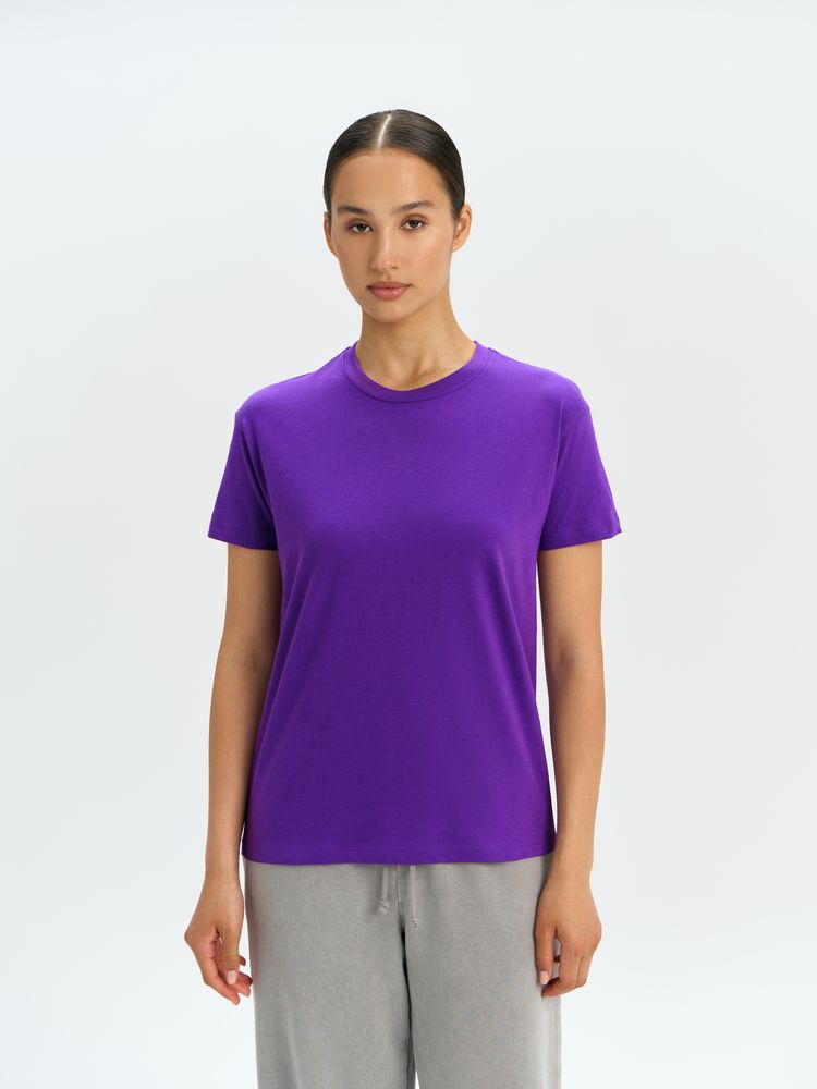 Футболка унисекс Regent 150, темно-фиолетовая — изображение 10