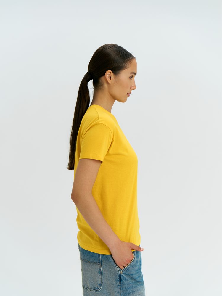 Футболка унисекс Regent 150, желтая — изображение 7