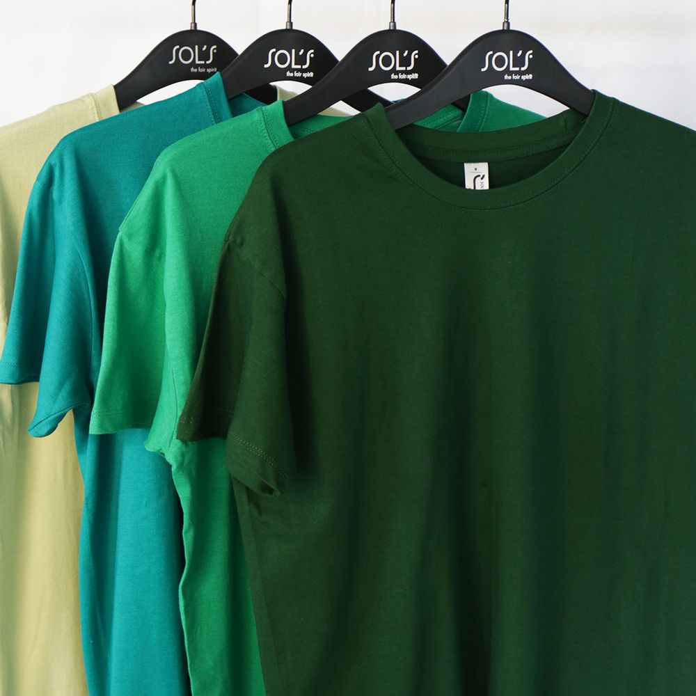 Футболка унисекс Regent 150, зеленая (изумрудная) — изображение 14