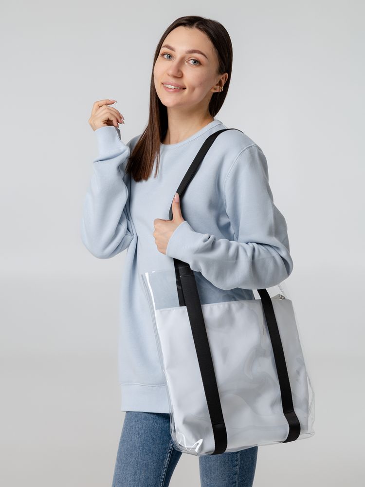 Шопер Clarity с красным органайзером, прозрачный — изображение 6