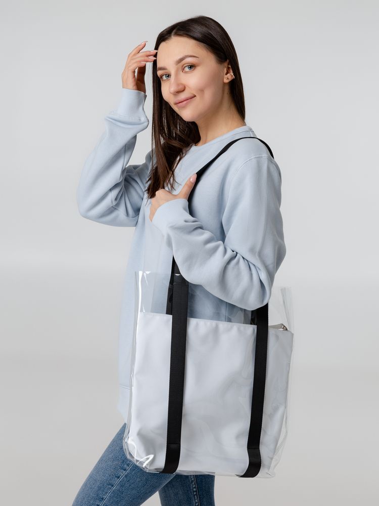 Шопер Clarity с красным органайзером, прозрачный — изображение 7