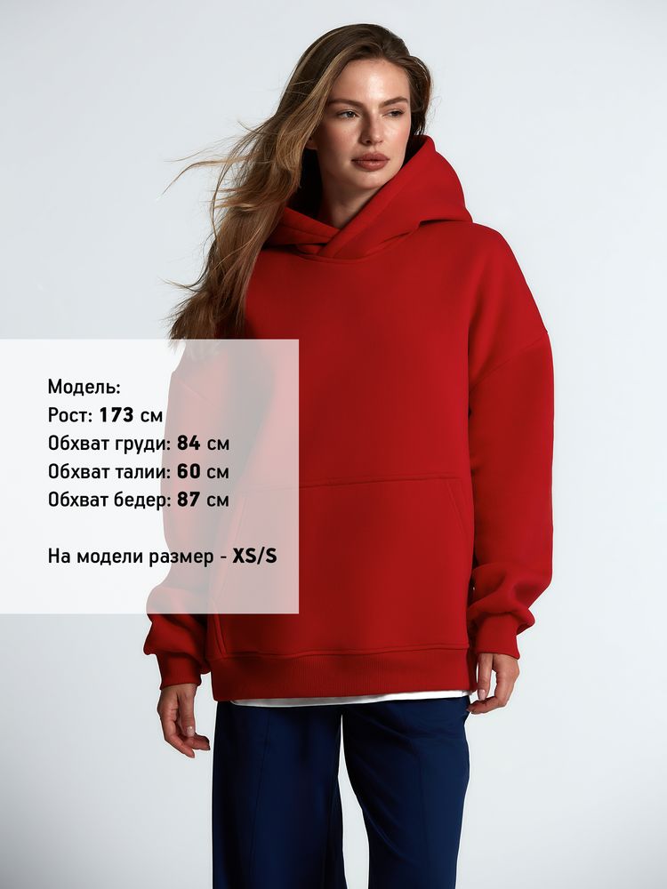 Худи Kulonga Oversize, красное — изображение 6