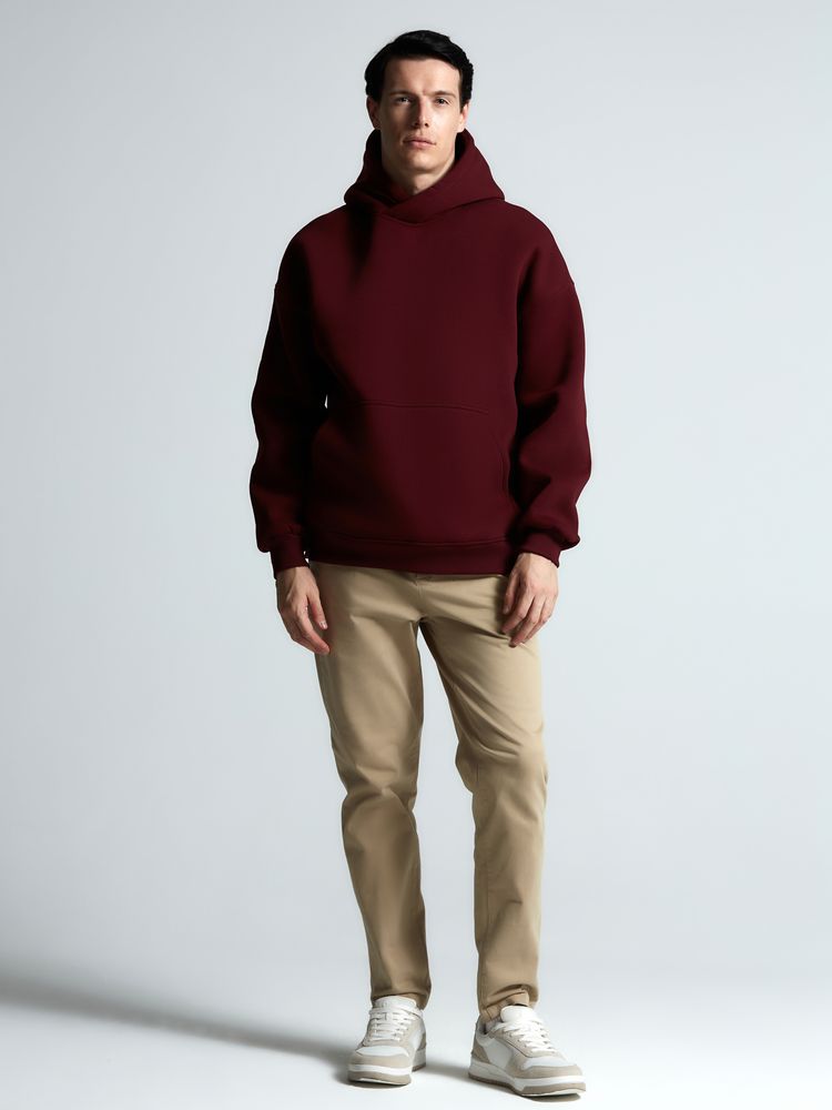 Худи Kulonga Oversize, бордовое — изображение 8