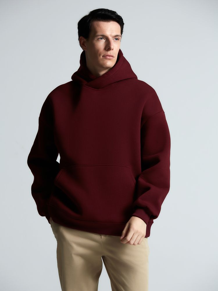 Худи Kulonga Oversize, бордовое — изображение 7