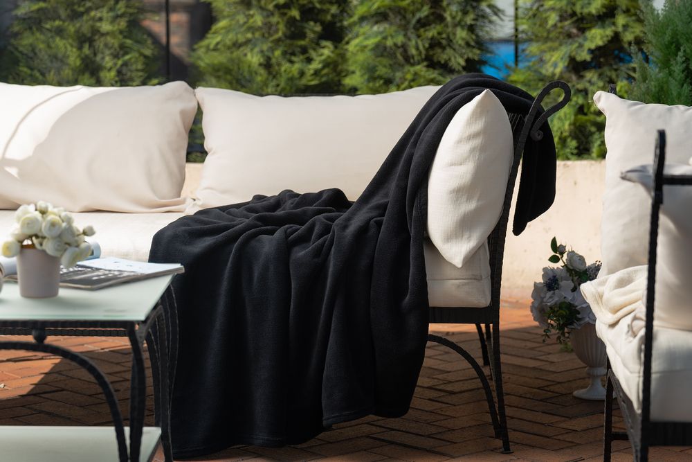 Плед Plush, черный — изображение 8