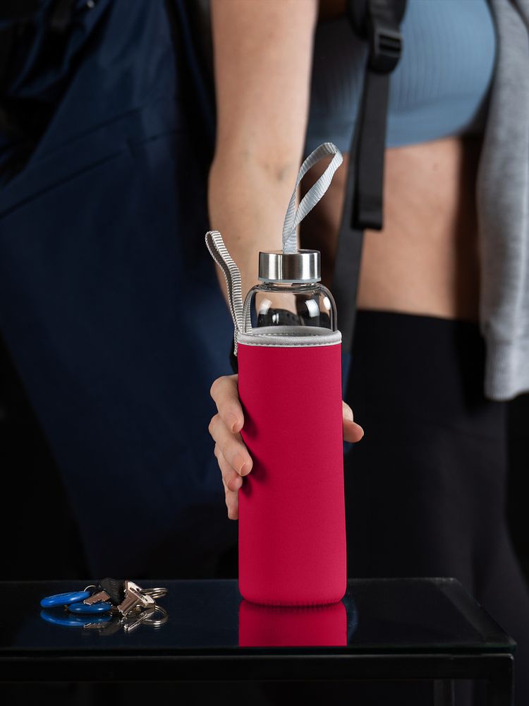 Бутылка для воды Sleeve Ace, красная — изображение 7